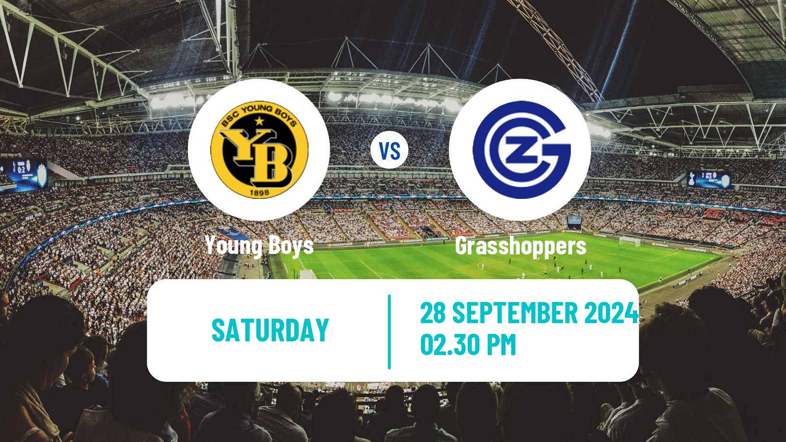 Soccer Swiss Super League Young Boys - Grasshoppers