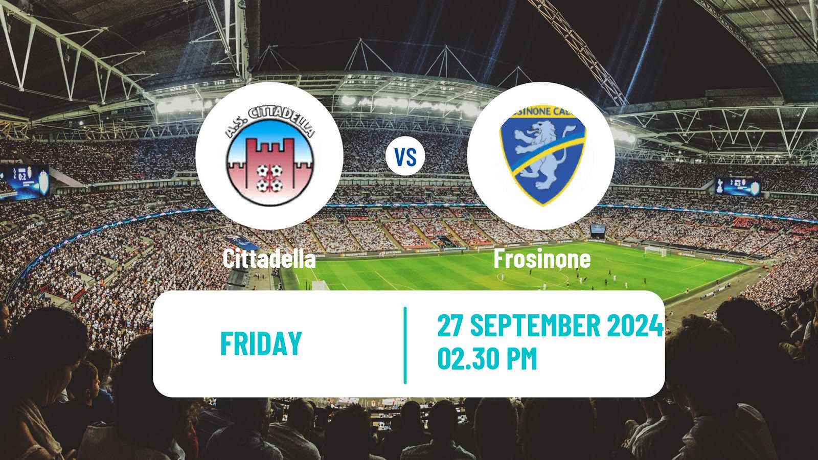 Soccer Italian Serie B Cittadella - Frosinone