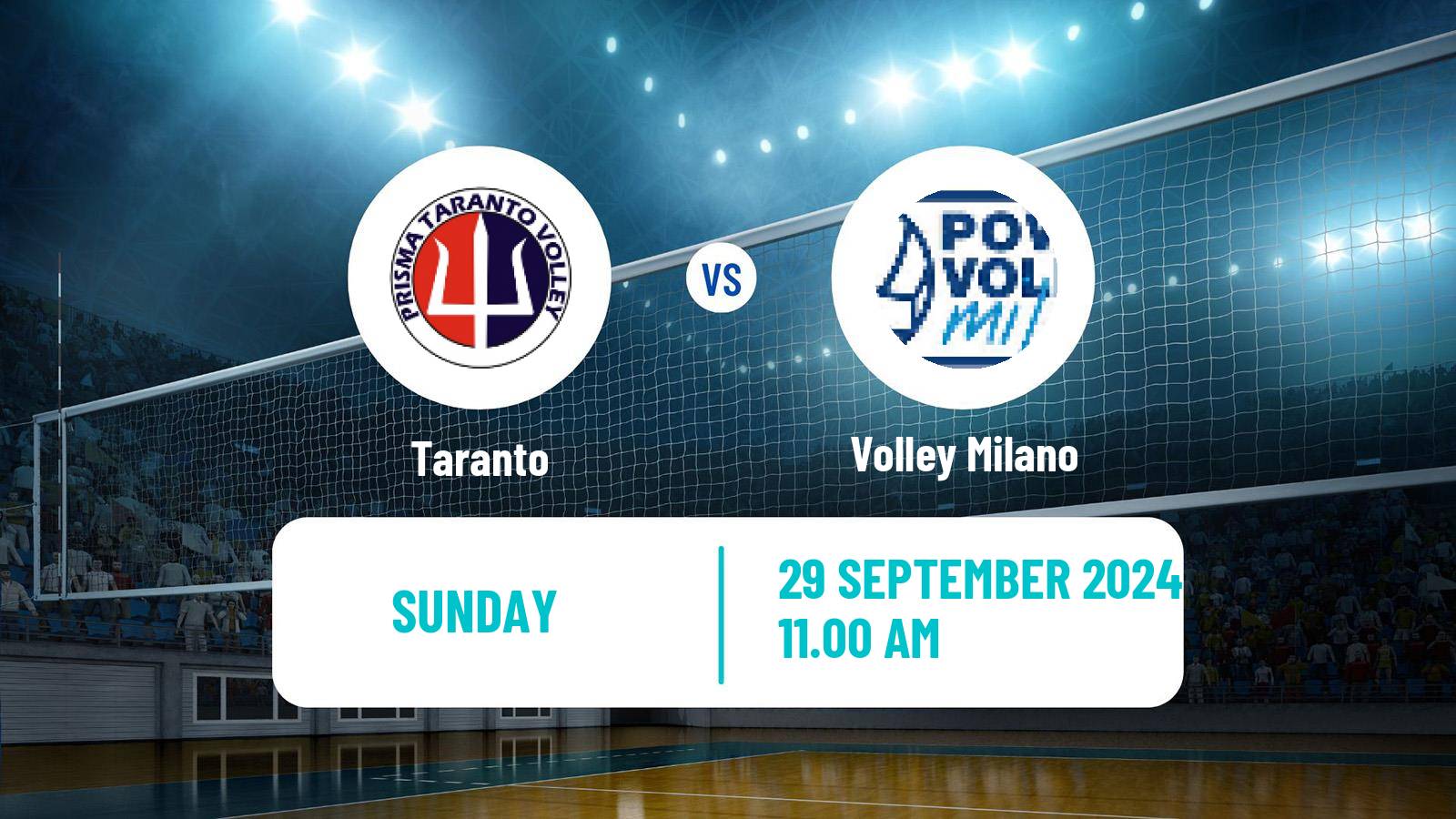 Volleyball Italian SuperLega Volleyball Taranto - Volley Milano