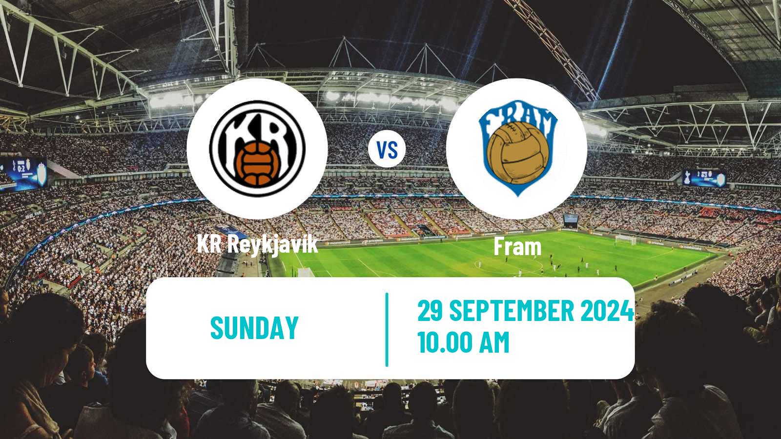 Soccer Icelandic Besta-deild karla KR Reykjavík - Fram