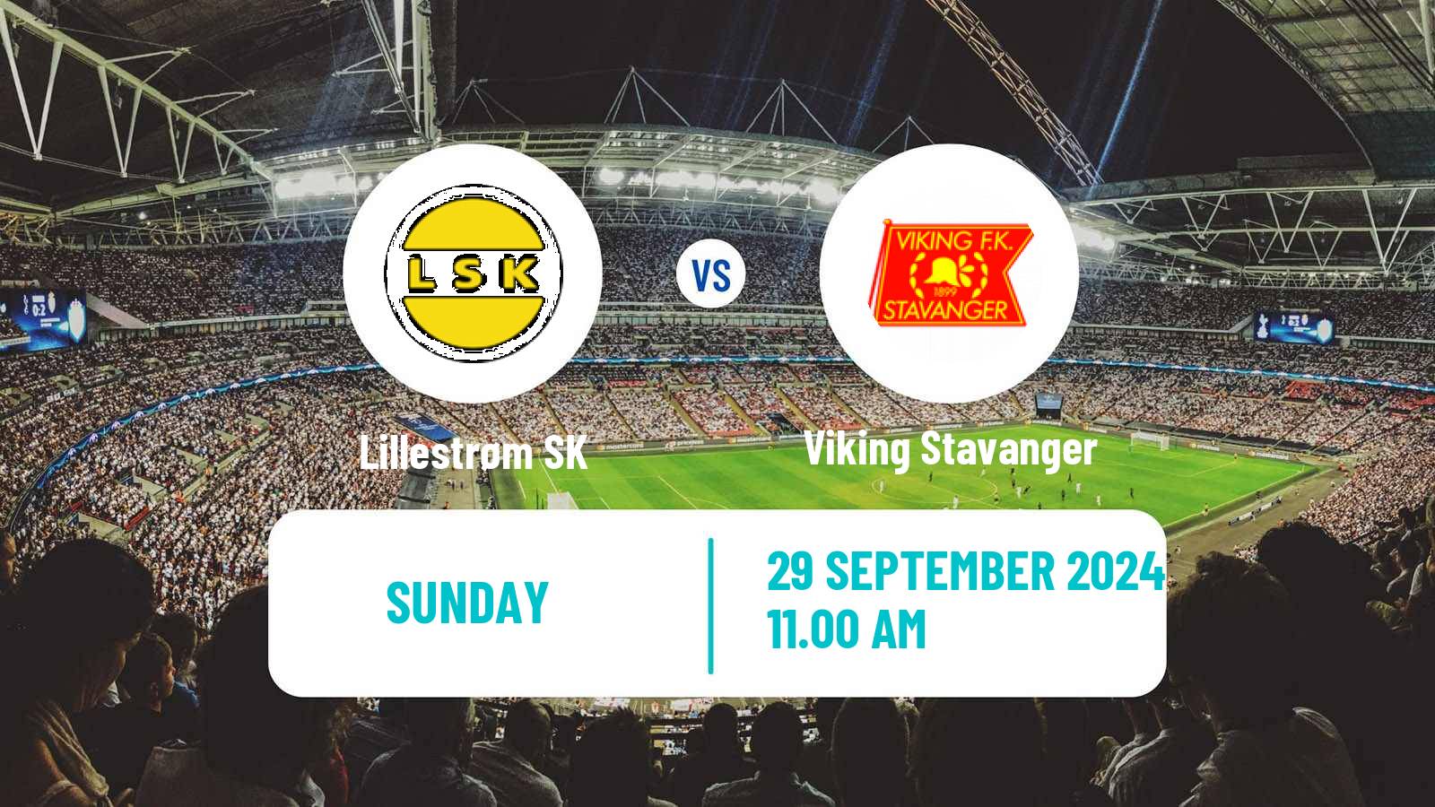 Soccer Norwegian Eliteserien Lillestrøm SK - Viking Stavanger