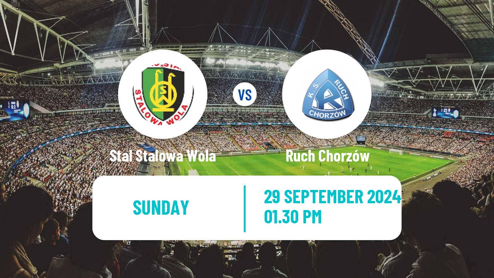 Soccer Polish Division 1 Stal Stalowa Wola - Ruch Chorzów