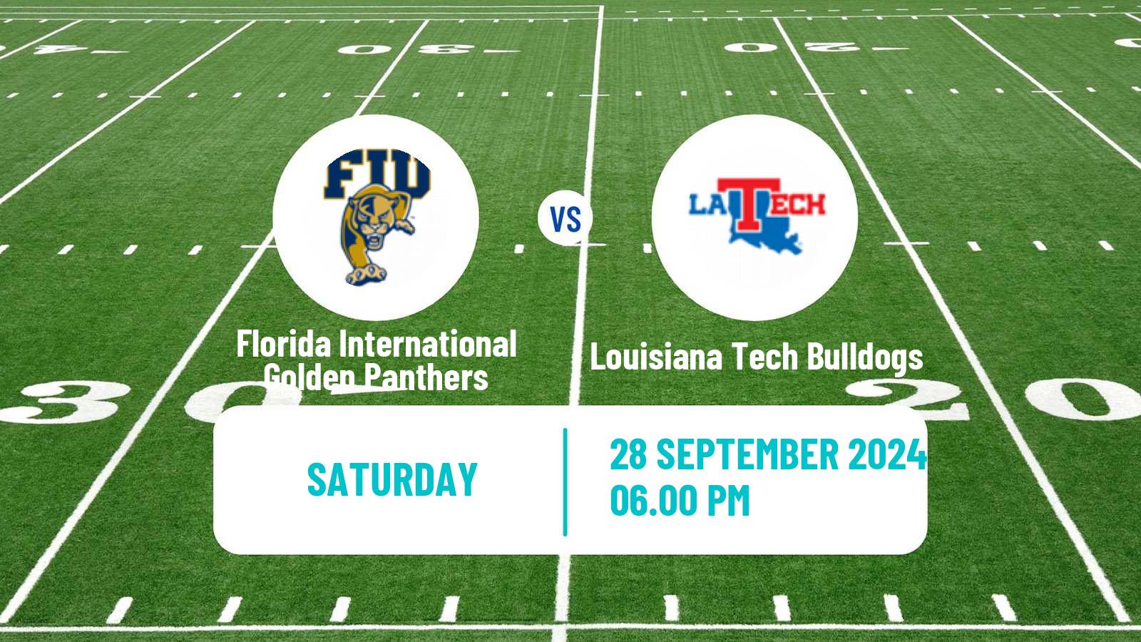 American football NCAA College Football Florida International Golden Panthers - Louisiana Tech Bulldogs