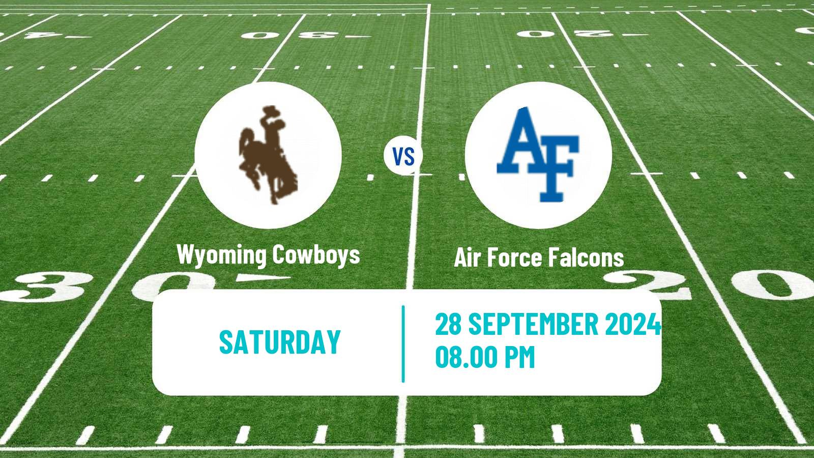 American football NCAA College Football Wyoming Cowboys - Air Force Falcons