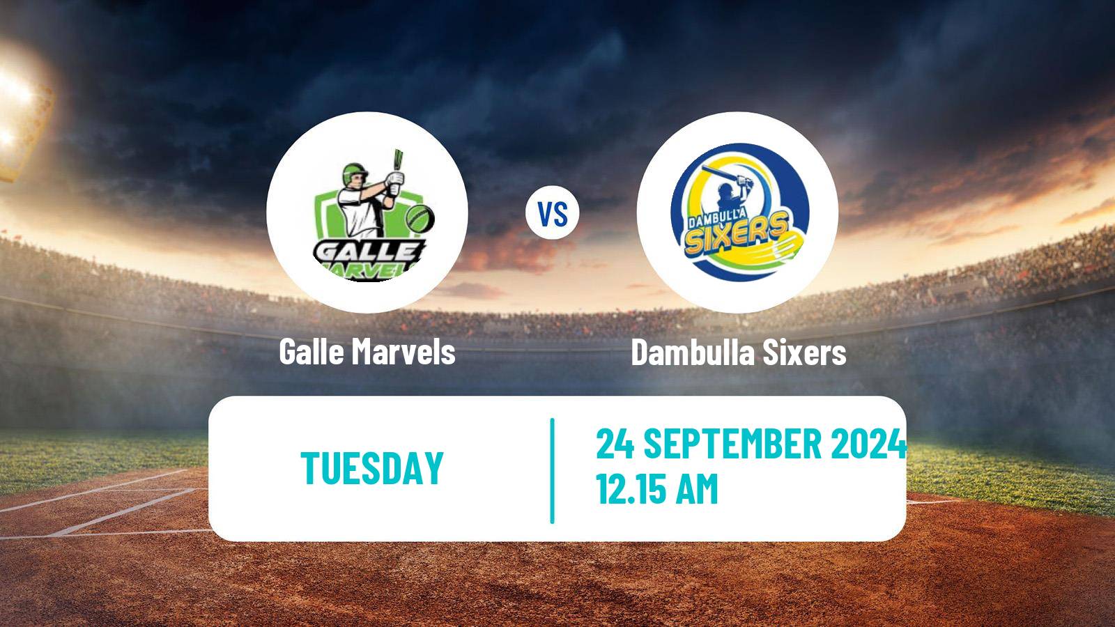 Cricket Sri Lanka NSL One Day Tournament Galle Marvels - Dambulla Sixers