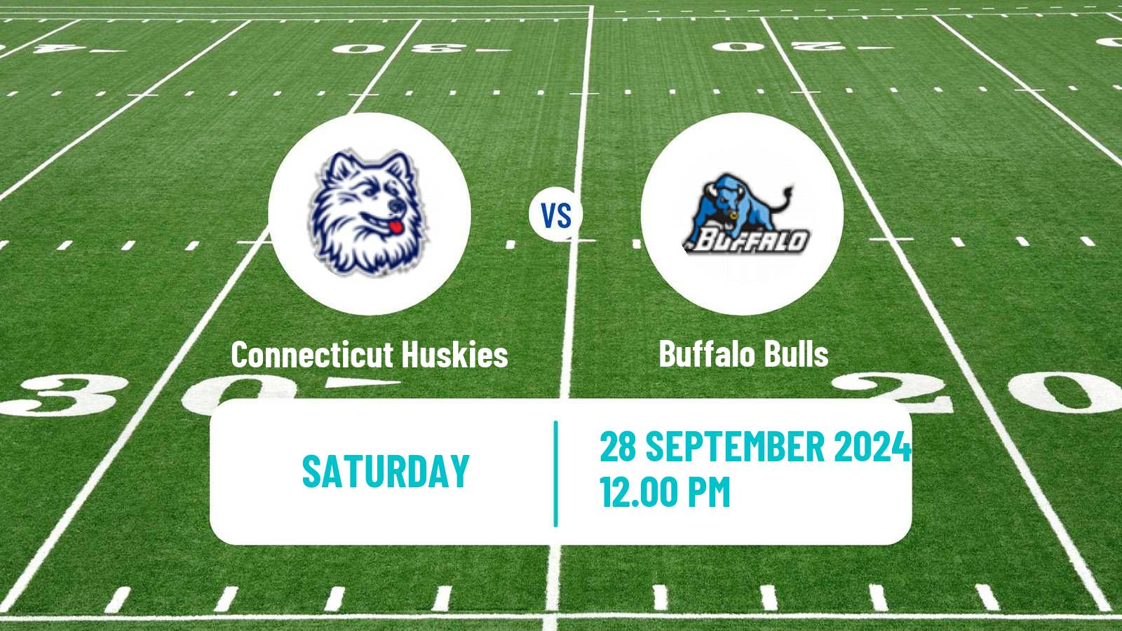 American football NCAA College Football Connecticut Huskies - Buffalo Bulls