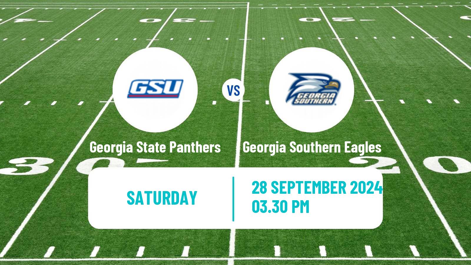 American football NCAA College Football Georgia State Panthers - Georgia Southern Eagles