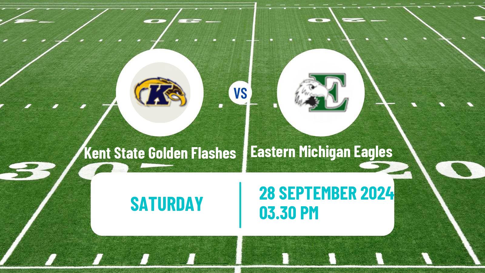 American football NCAA College Football Kent State Golden Flashes - Eastern Michigan Eagles