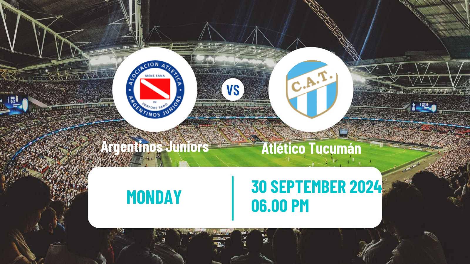 Soccer Argentinian Liga Profesional Argentinos Juniors - Atlético Tucumán