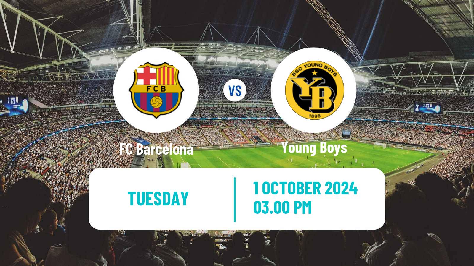 Soccer UEFA Champions League Barcelona - Young Boys