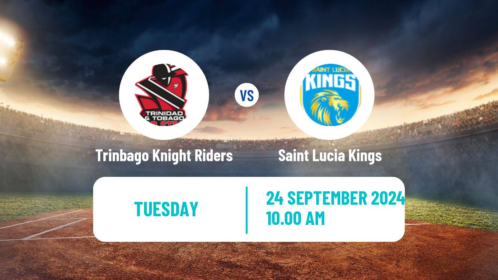 Cricket Caribbean Premier League Cricket Trinbago Knight Riders - Saint Lucia Kings