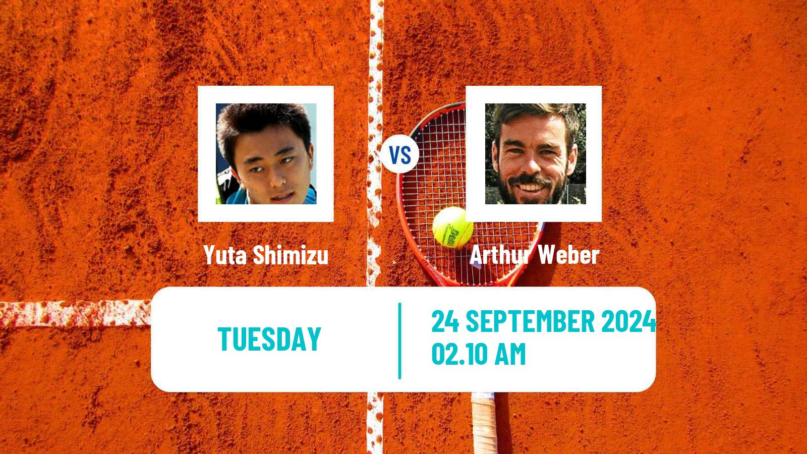 Tennis Nonthaburi 4 Challenger Men Yuta Shimizu - Arthur Weber