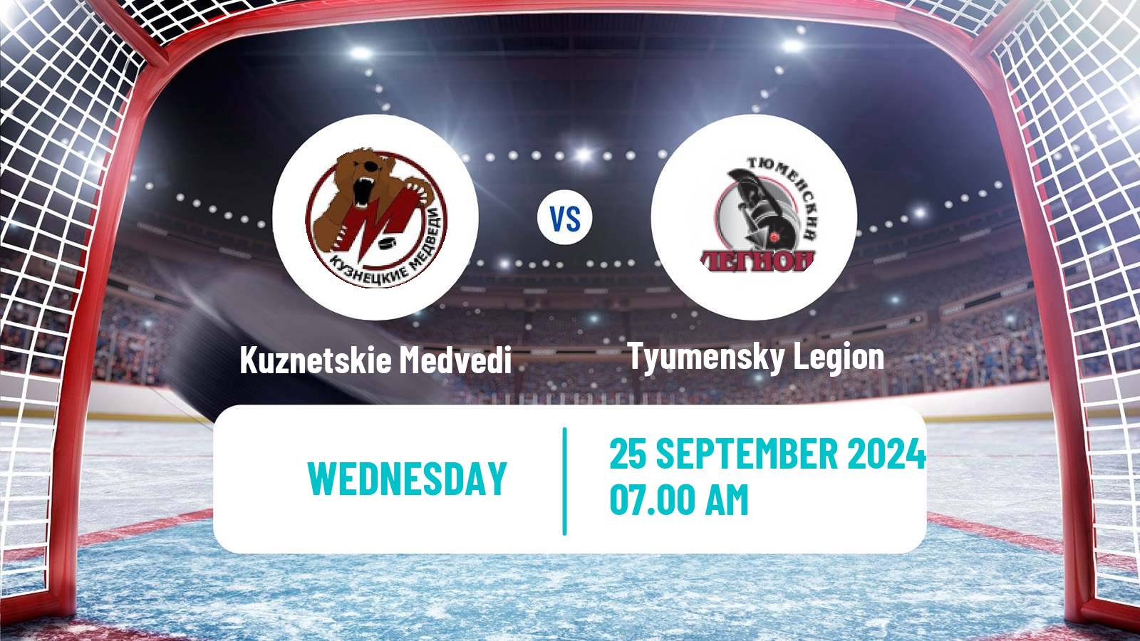 Hockey MHL Kuznetskie Medvedi - Tyumensky Legion