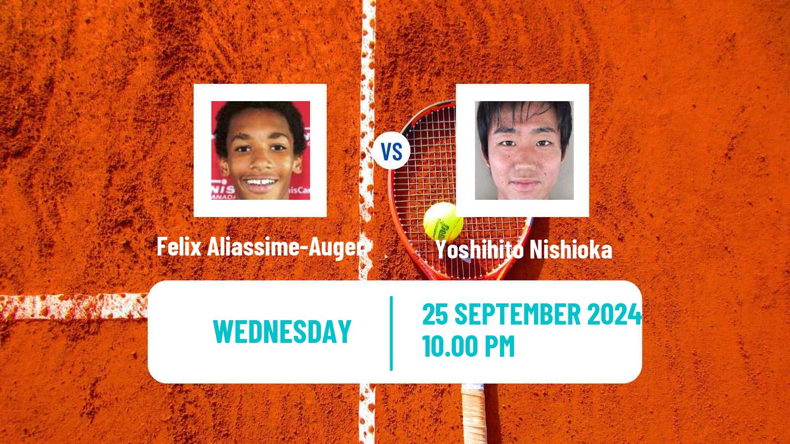 Tennis ATP Tokyo Felix Aliassime-Auger - Yoshihito Nishioka