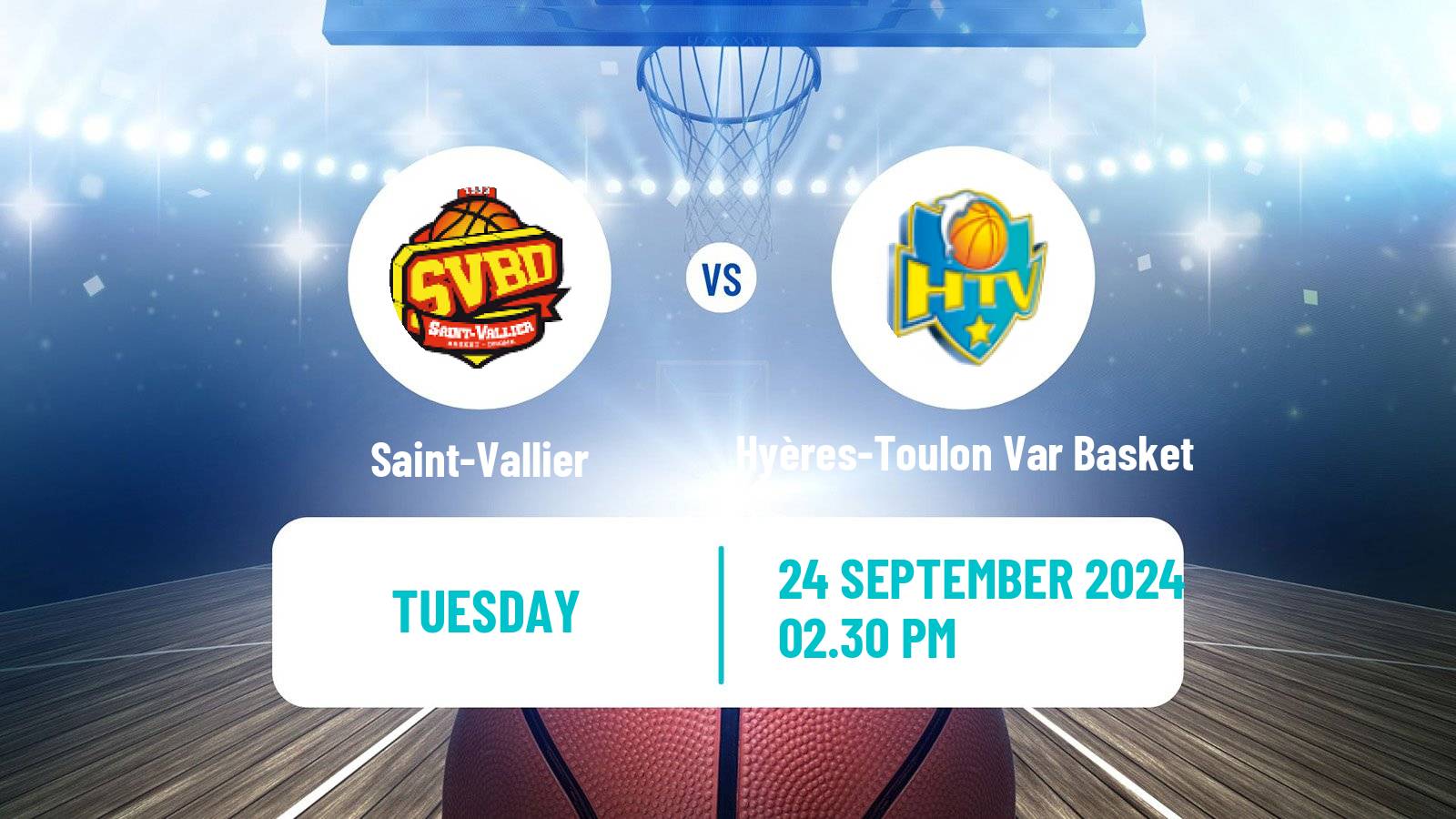 Basketball French Cup Basketball Saint-Vallier - Hyères-Toulon Var Basket