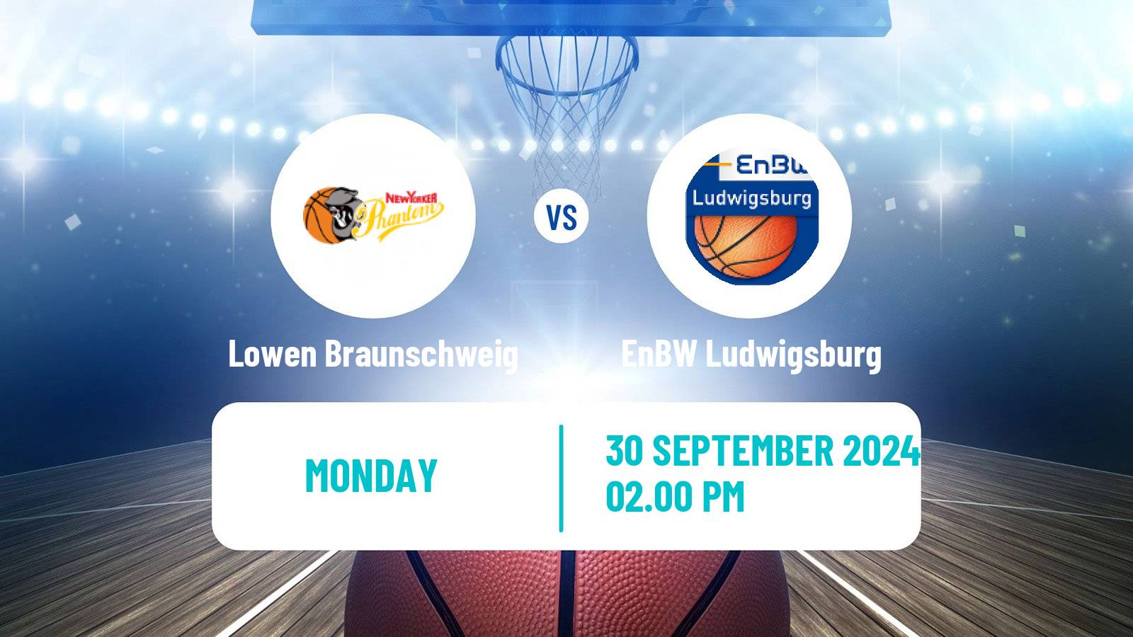 Basketball German BBL Lowen Braunschweig - EnBW Ludwigsburg