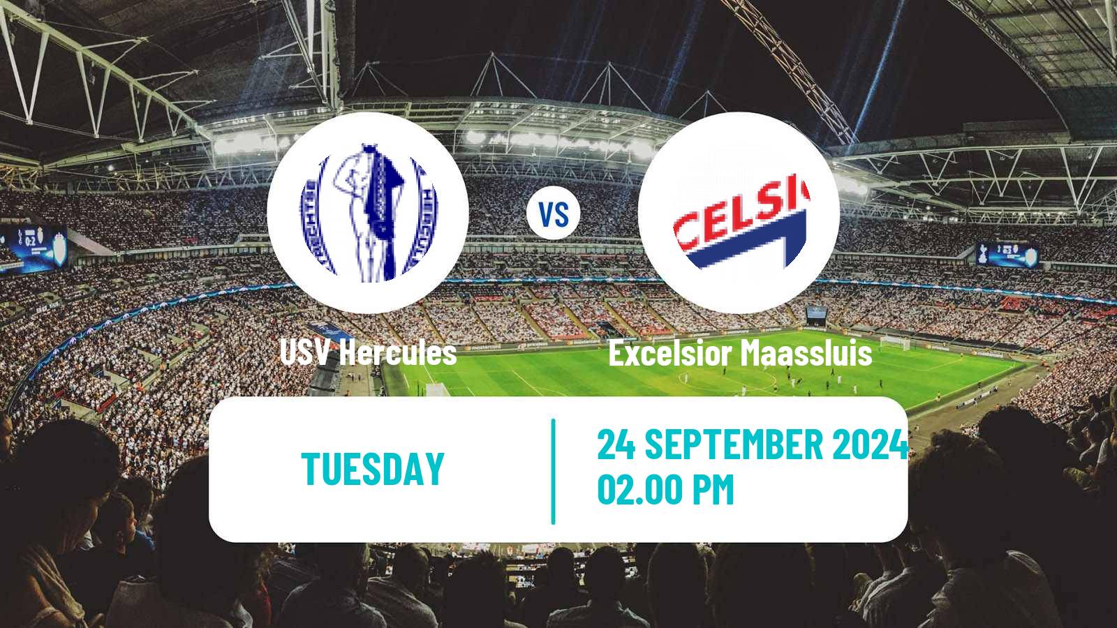 Soccer Dutch KNVB Beker USV Hercules - Excelsior Maassluis