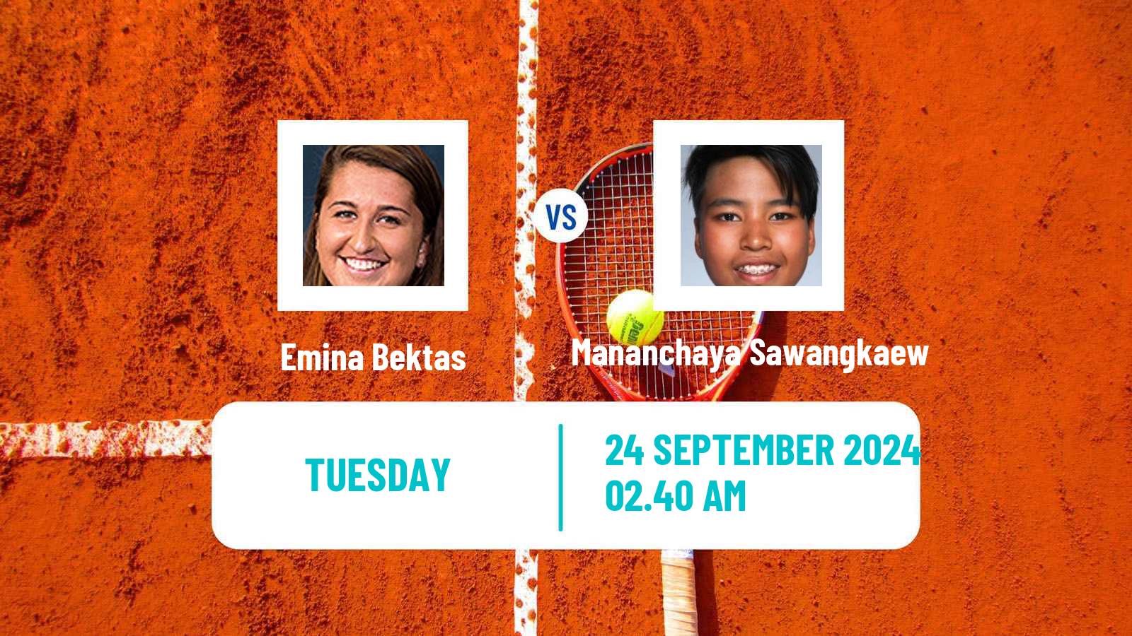 Tennis WTA Beijing Emina Bektas - Mananchaya Sawangkaew