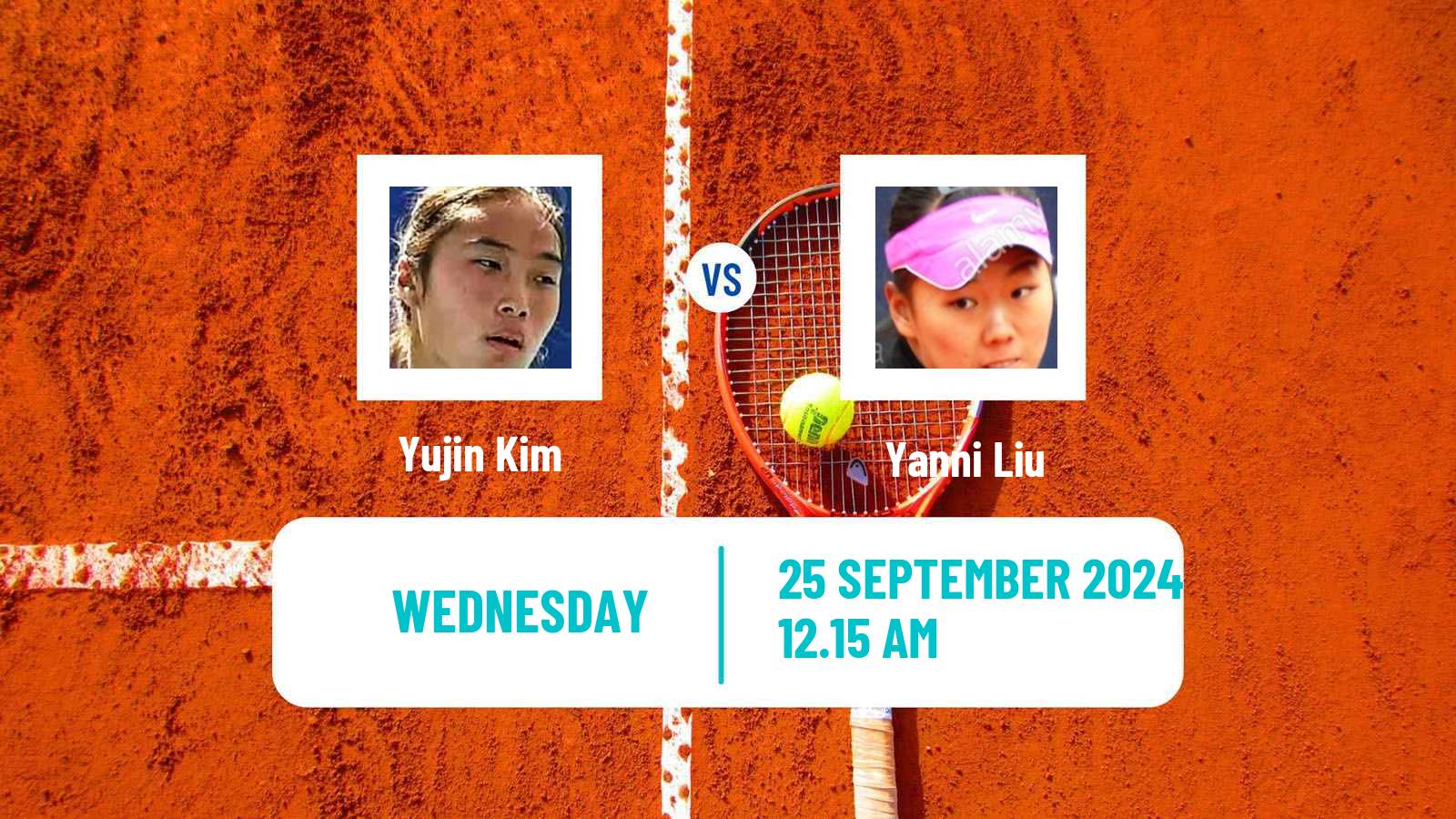 Tennis ITF W15 Yeongwol Women Yujin Kim - Yanni Liu