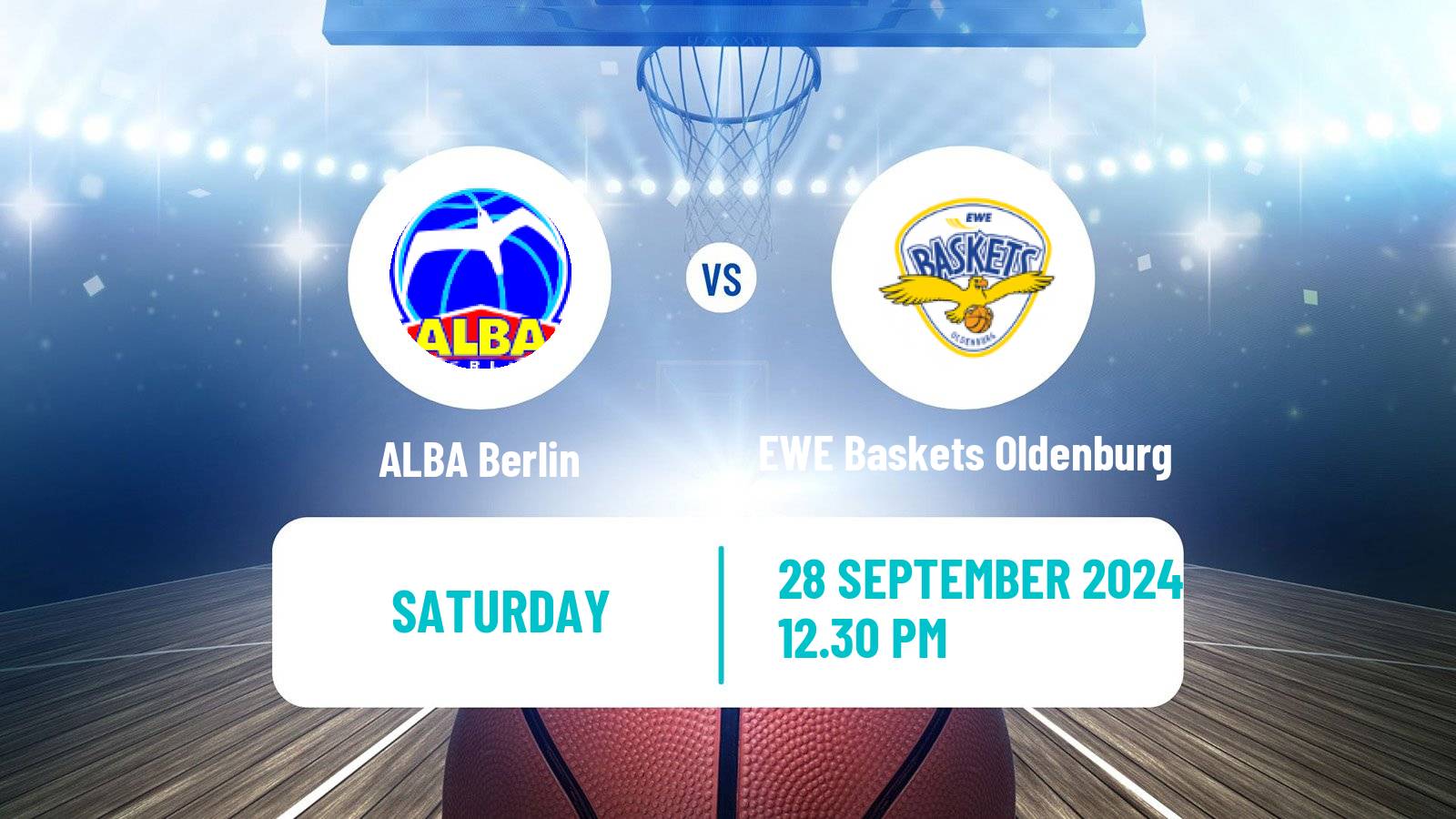 Basketball German BBL ALBA Berlin - EWE Baskets Oldenburg