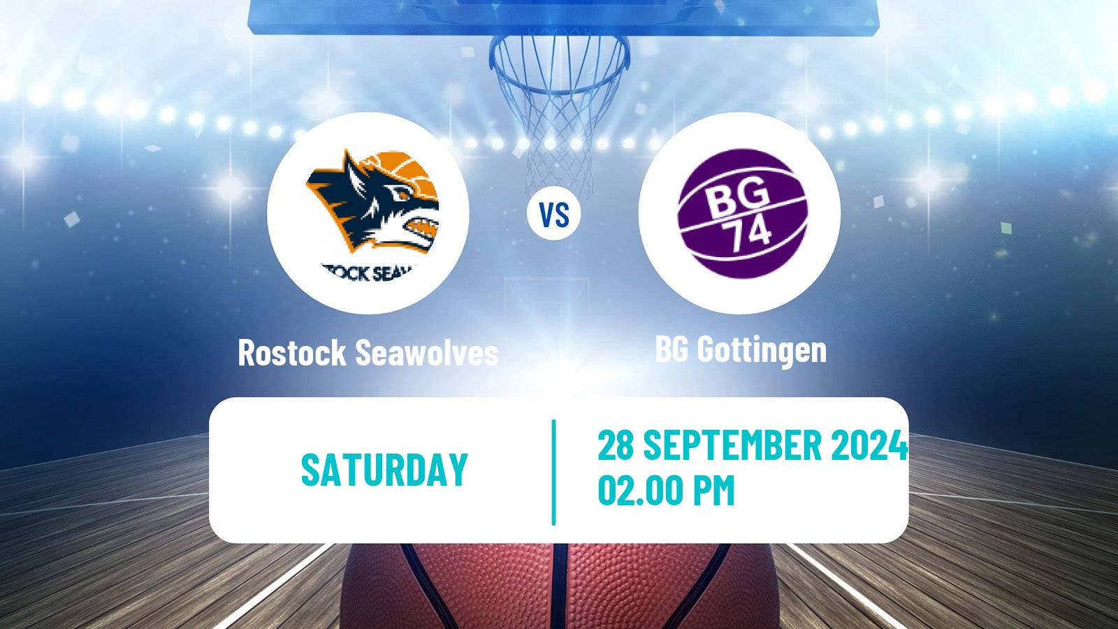 Basketball German BBL Rostock Seawolves - BG Göttingen