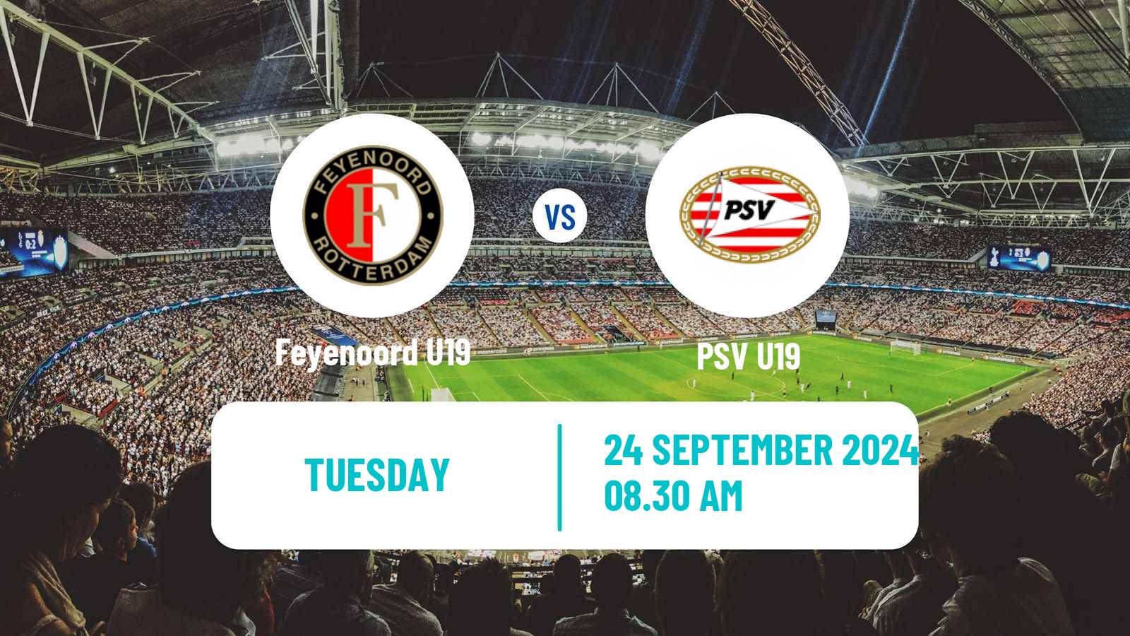 Soccer Dutch Eredivisie U19 Feyenoord U19 - PSV U19