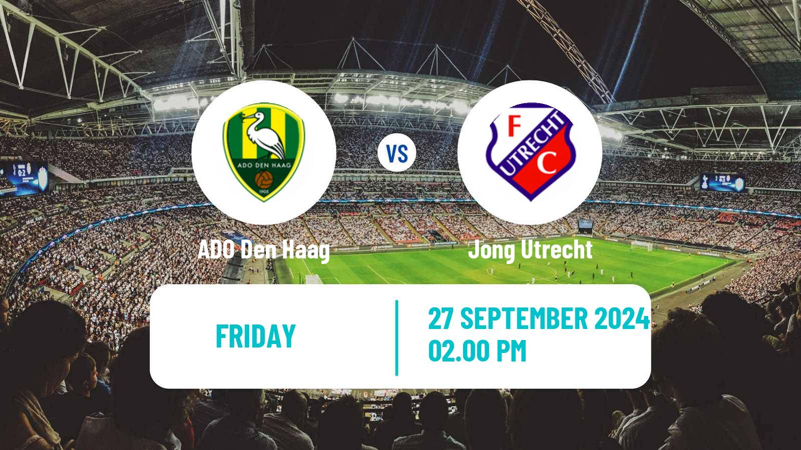 Soccer Dutch Eerste Divisie ADO Den Haag - Jong Utrecht