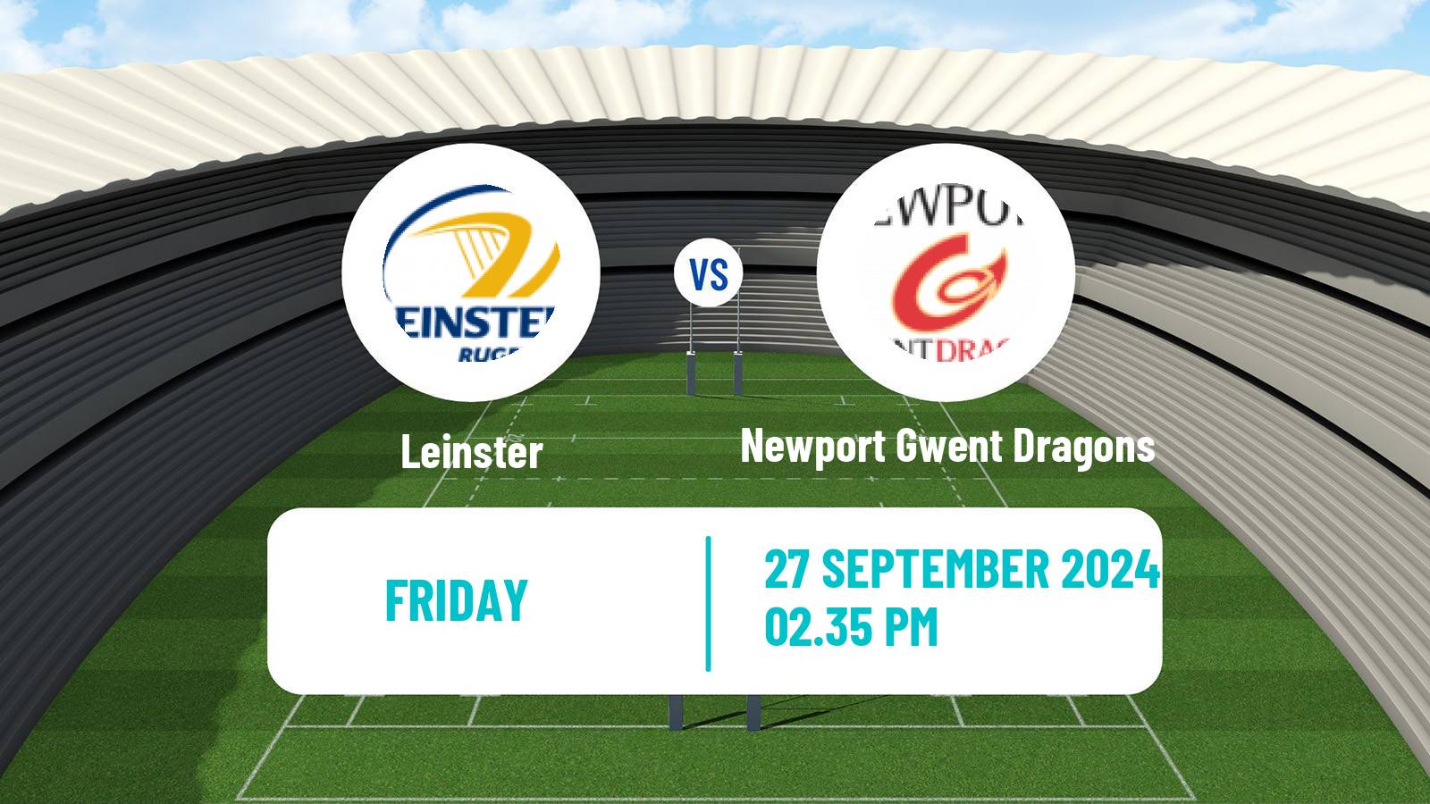 Rugby union United Rugby Championship Leinster - Newport Gwent Dragons