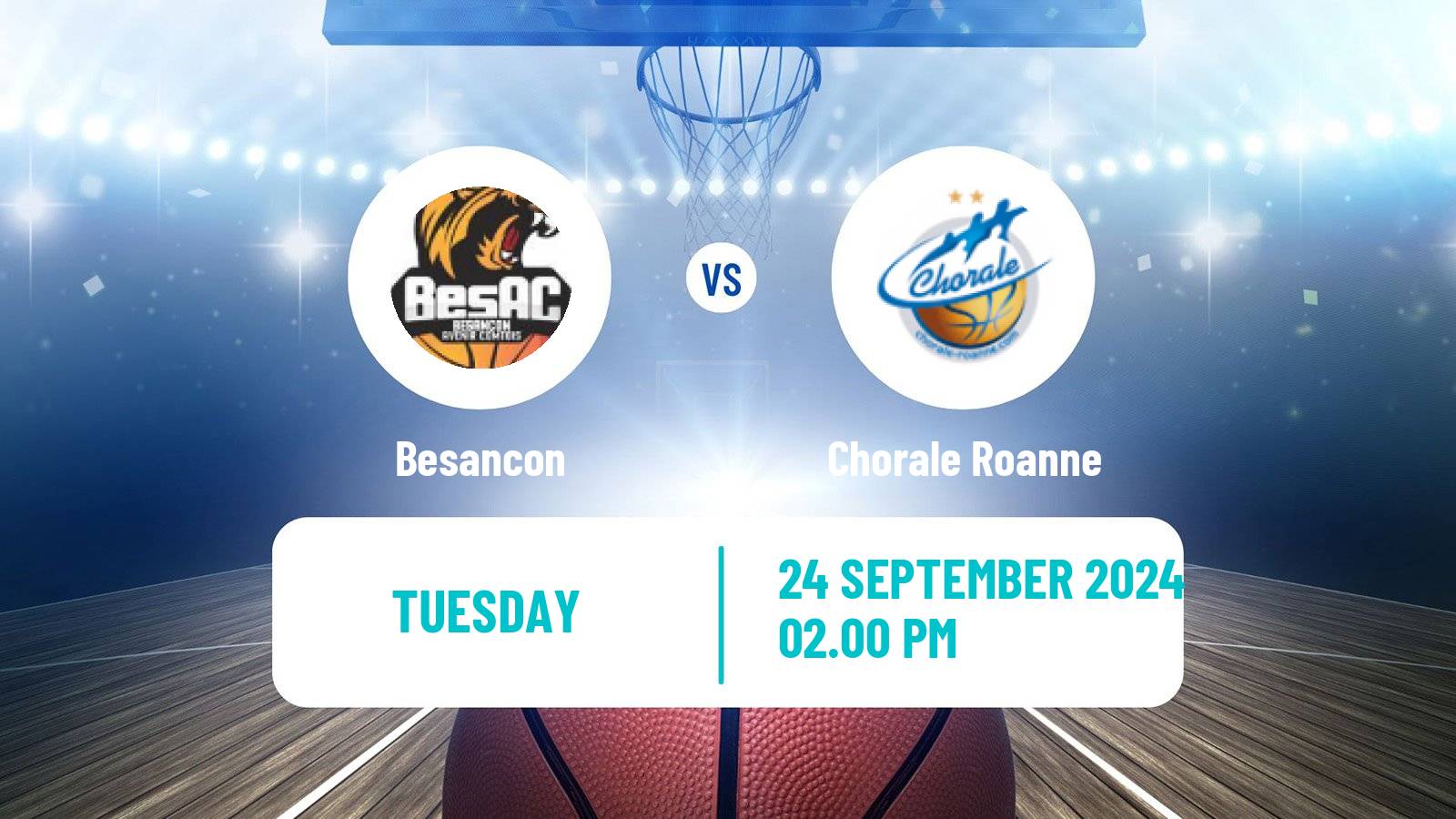 Basketball French Cup Basketball Besancon - Chorale Roanne