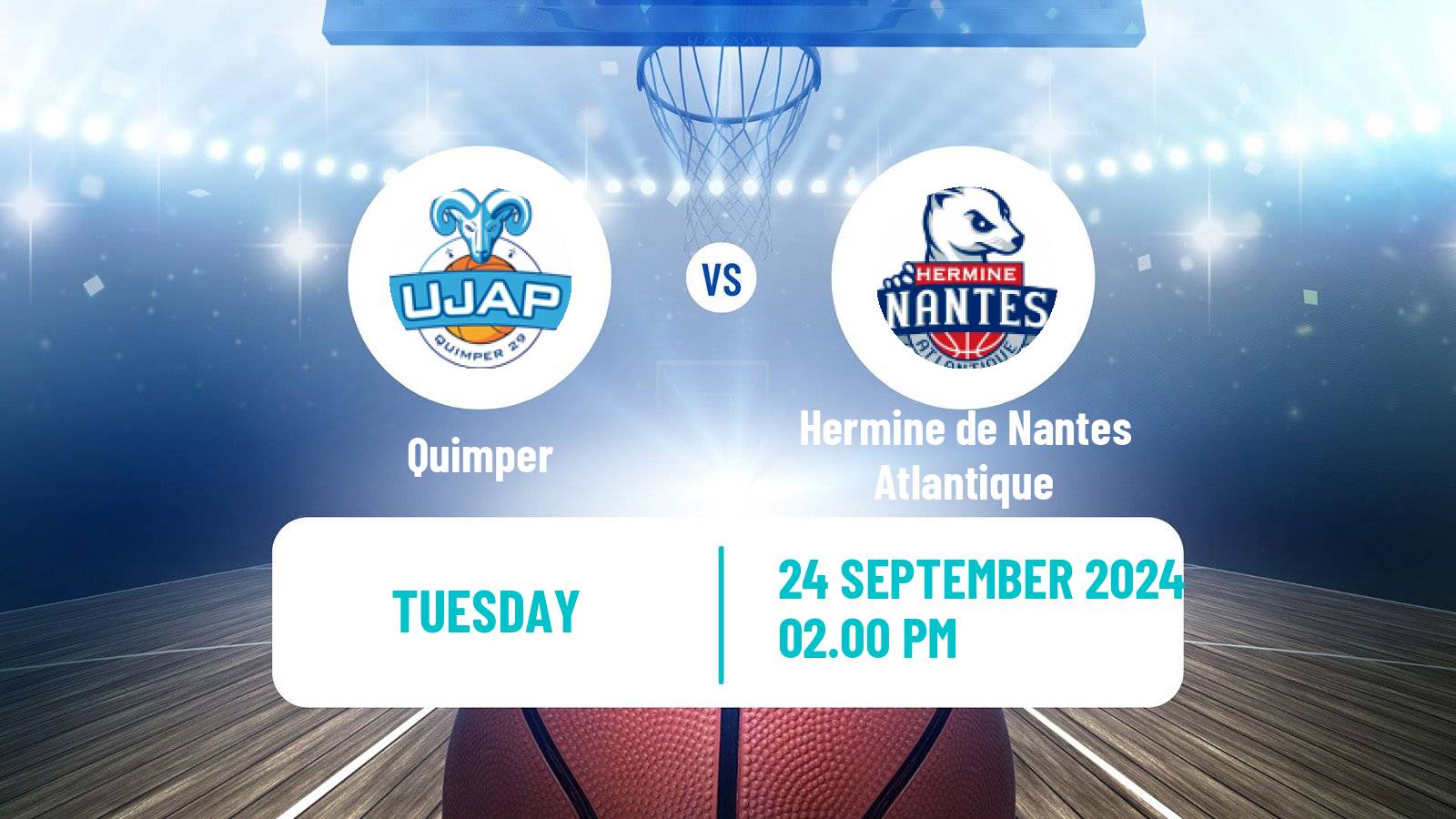 Basketball French Cup Basketball Quimper - Hermine de Nantes Atlantique