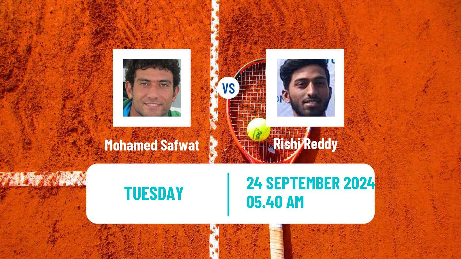 Tennis ITF M25 Kigali Men Mohamed Safwat - Rishi Reddy