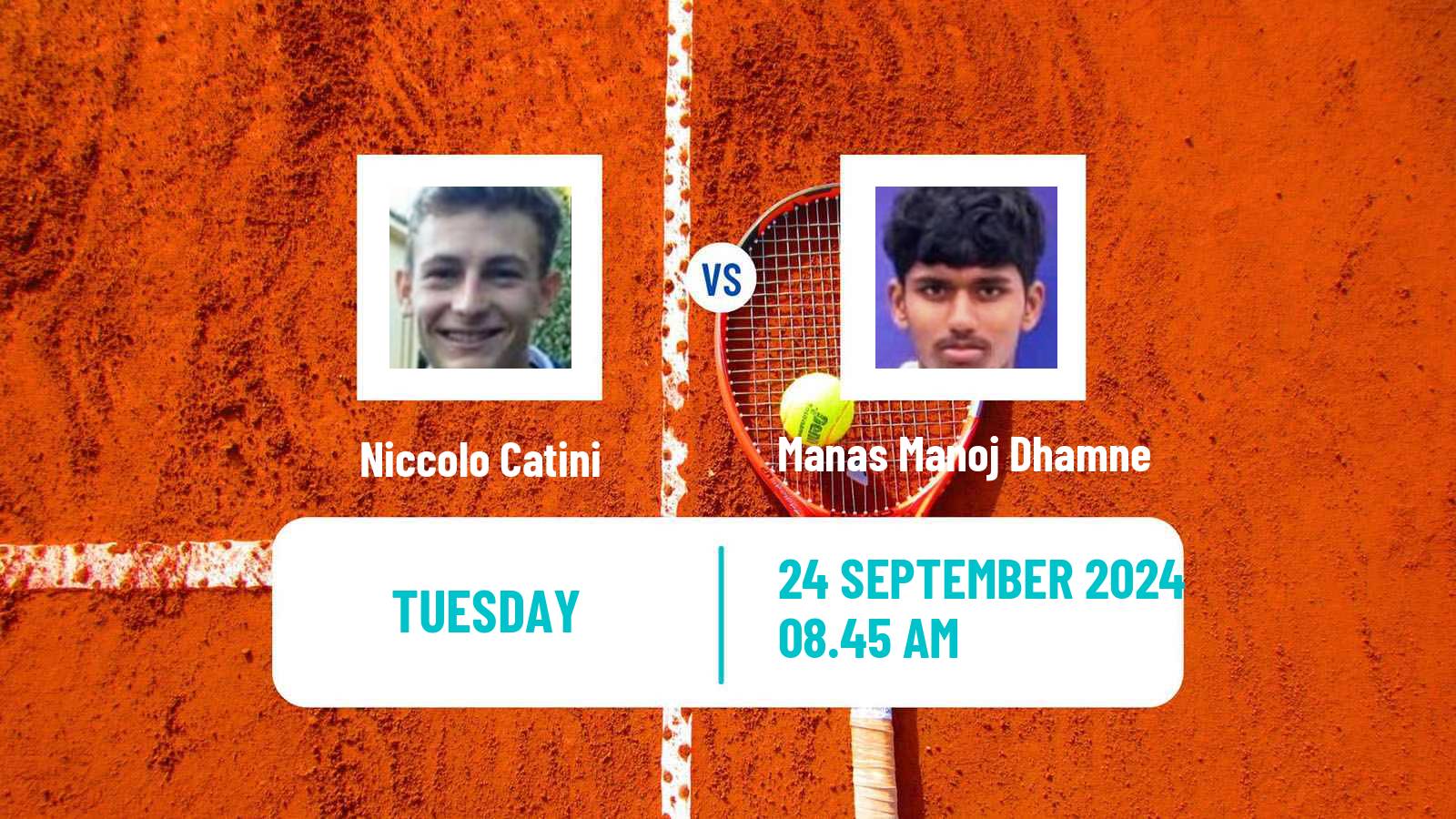 Tennis ITF M25 Santa Margherita Di Pula 8 Men Niccolo Catini - Manas Manoj Dhamne