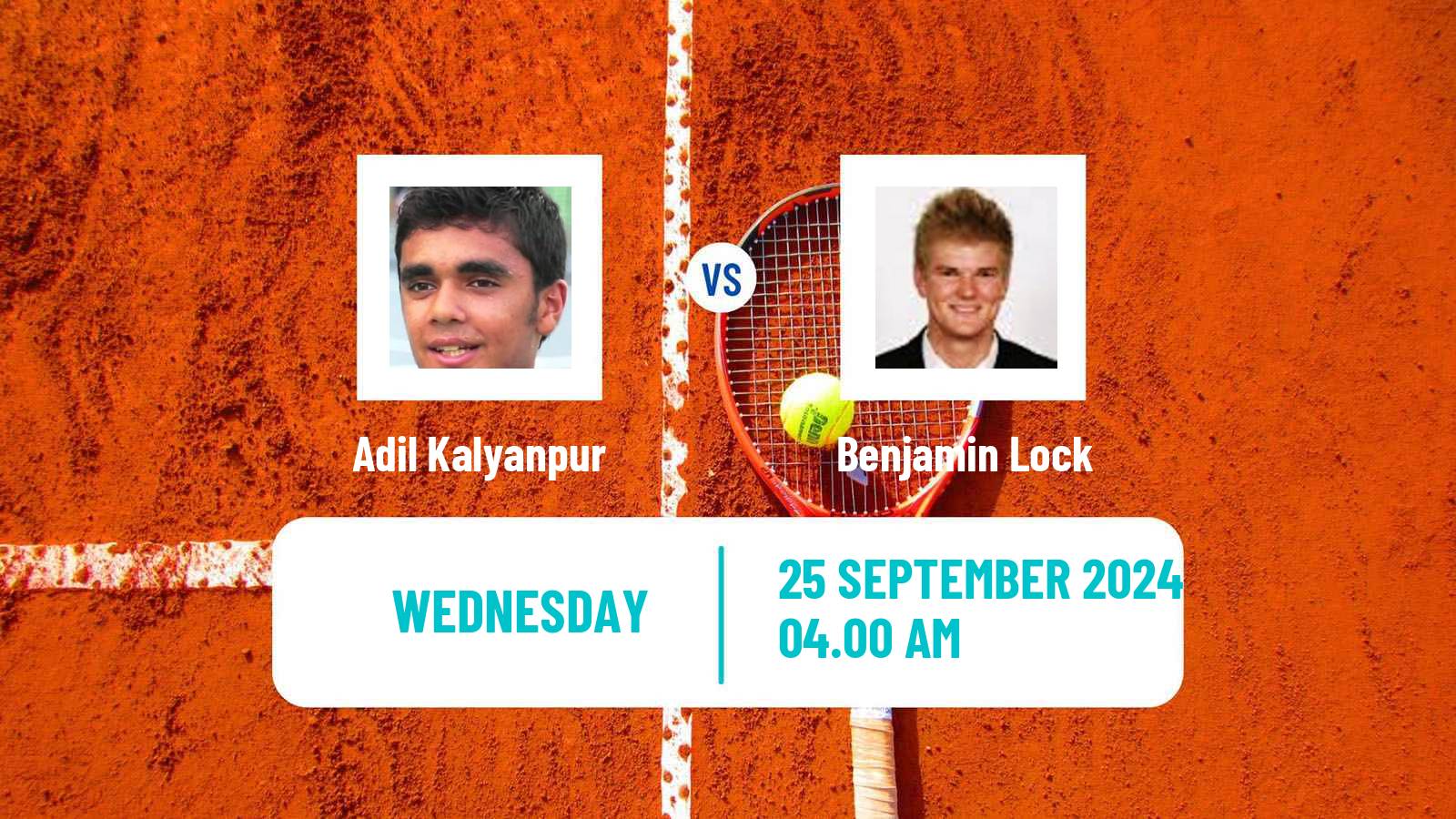 Tennis ITF M25 Kigali Men Adil Kalyanpur - Benjamin Lock