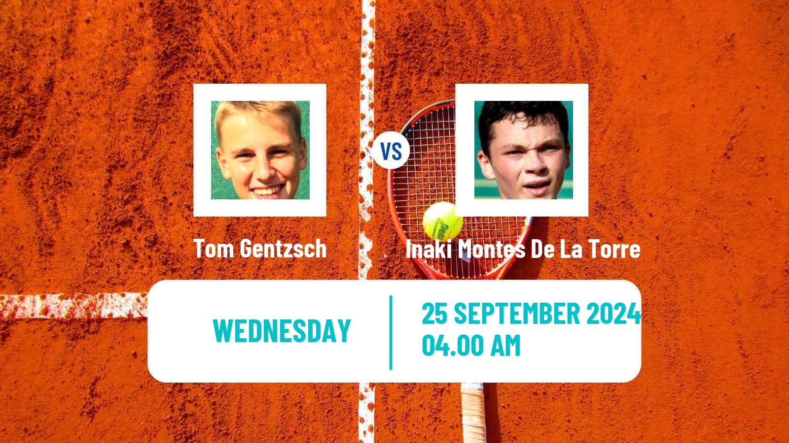 Tennis ITF M25 Sabadell 2 Men Tom Gentzsch - Inaki Montes De La Torre