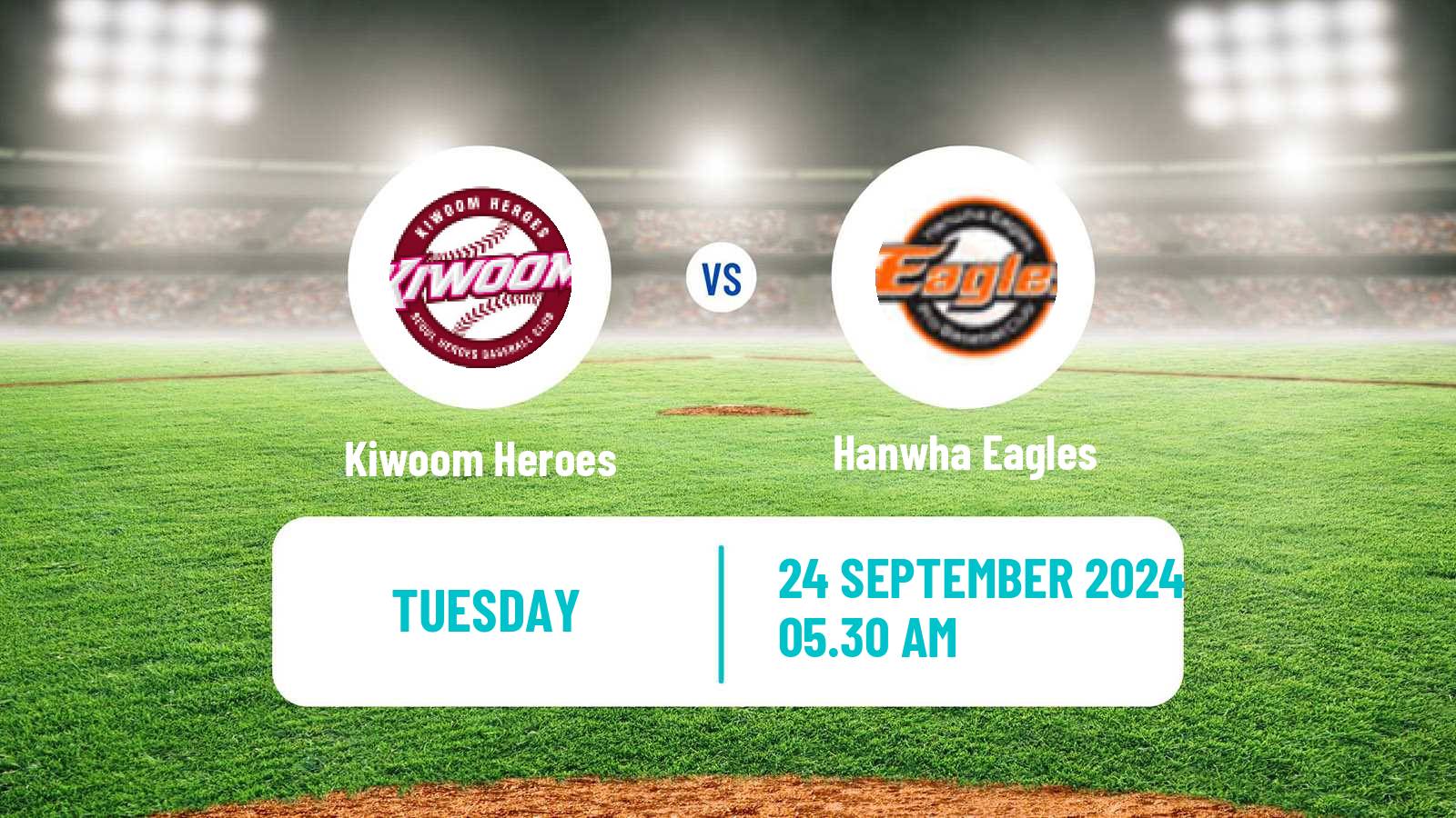 Baseball KBO Kiwoom Heroes - Hanwha Eagles