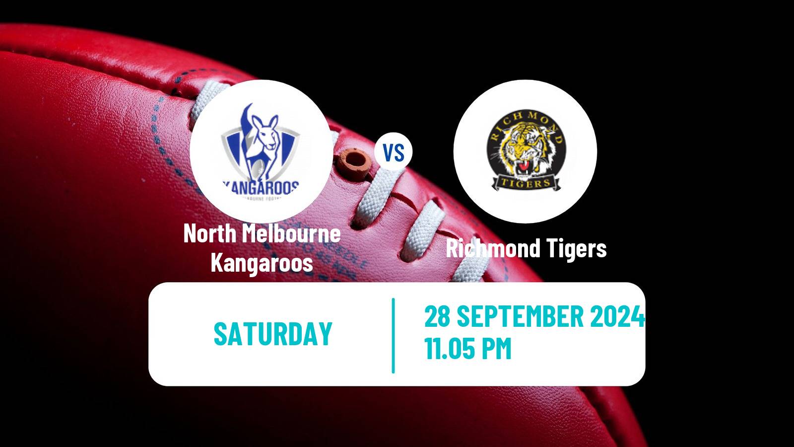 Aussie rules AFL Women North Melbourne Kangaroos - Richmond Tigers