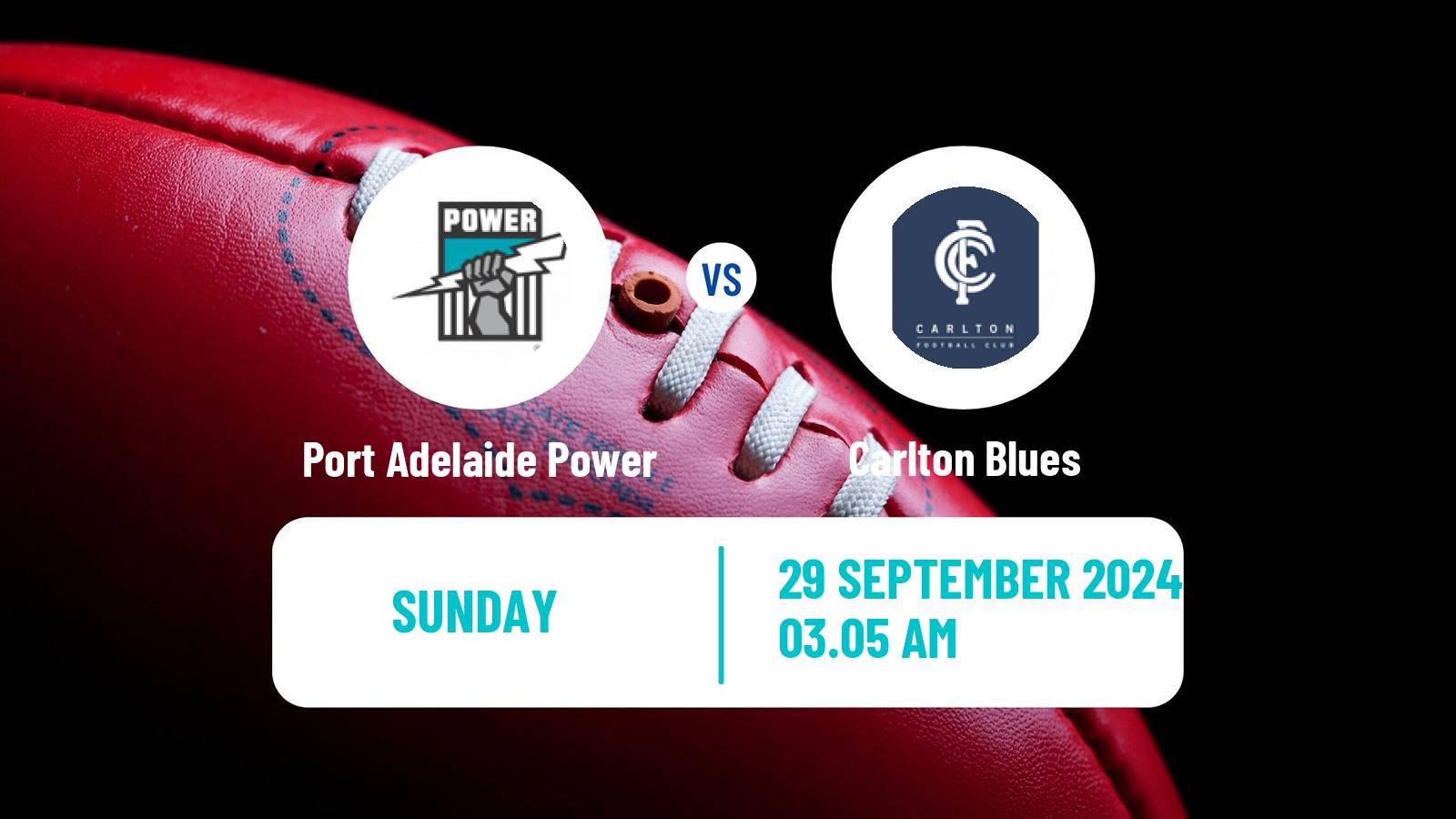 Aussie rules AFL Women Port Adelaide Power - Carlton Blues