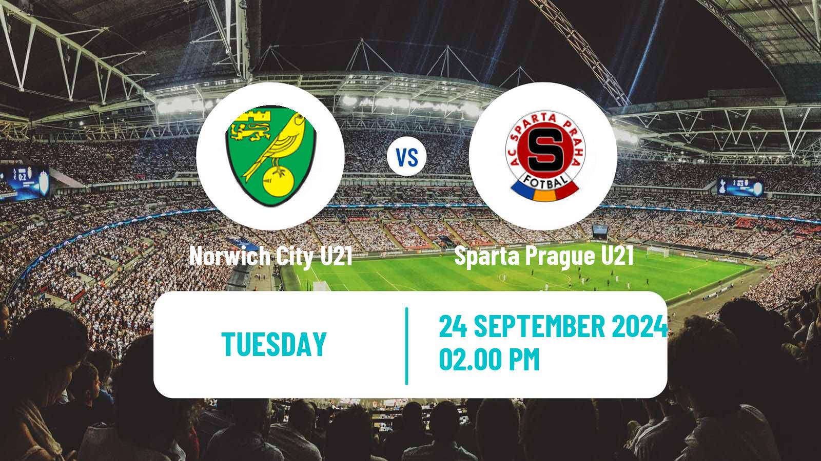 Soccer English Premier League International Cup Norwich City U21 - Sparta Prague U21