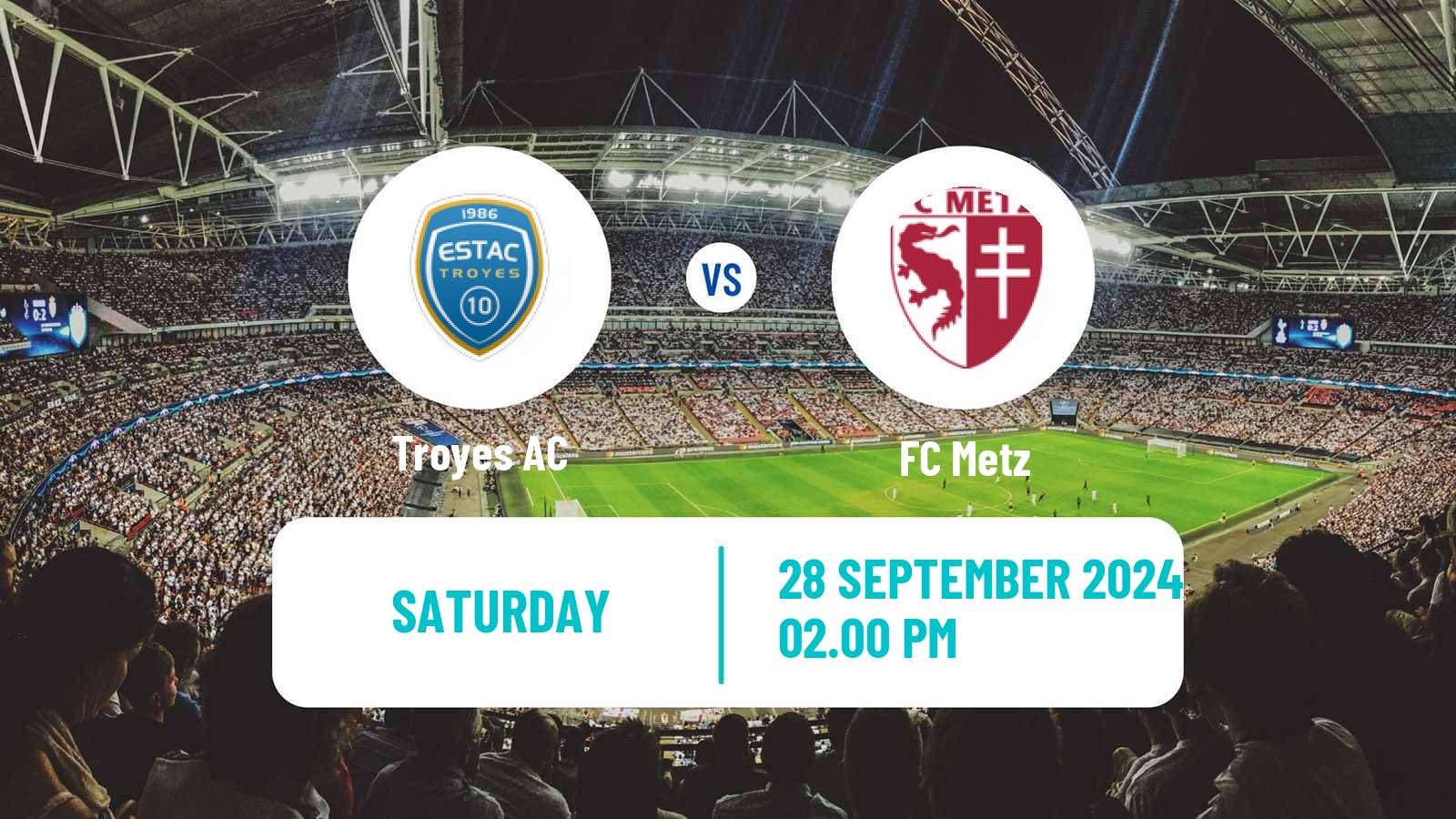 Soccer French Ligue 2 Troyes - Metz