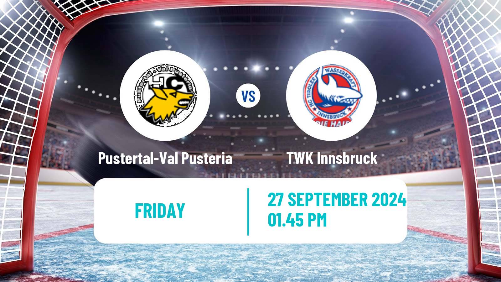 Hockey Austrian Ice Hockey League Pustertal-Val Pusteria - TWK Innsbruck