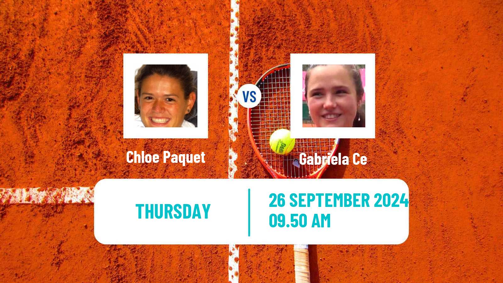 Tennis ITF W75 Lisbon Women Chloe Paquet - Gabriela Ce