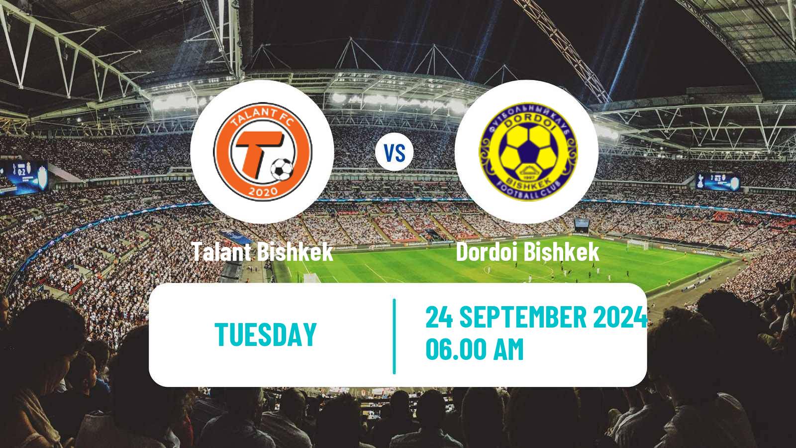 Soccer Kyrgyzstan Premier Liga Talant Bishkek - Dordoi Bishkek