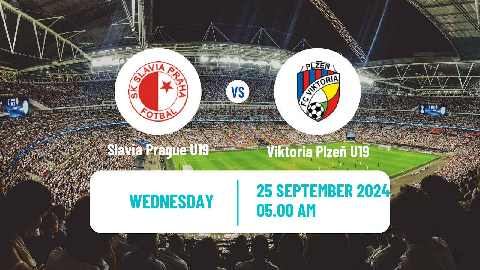 Soccer Czech U19 League Slavia Prague U19 - Viktoria Plzeň U19