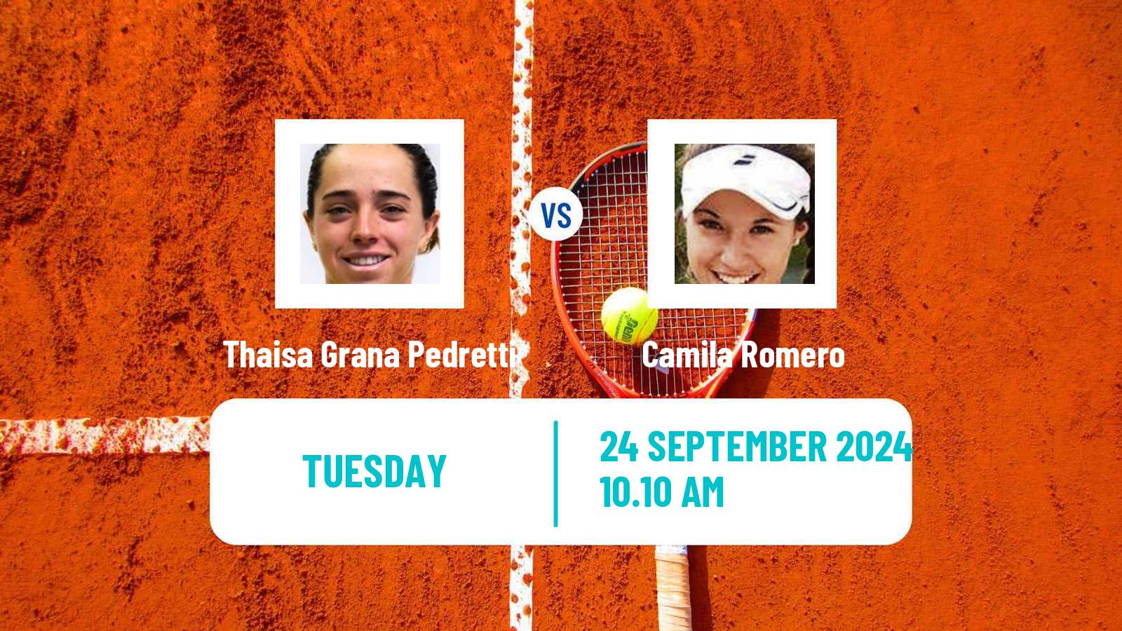 Tennis ITF W50 Pilar Women Thaisa Grana Pedretti - Camila Romero