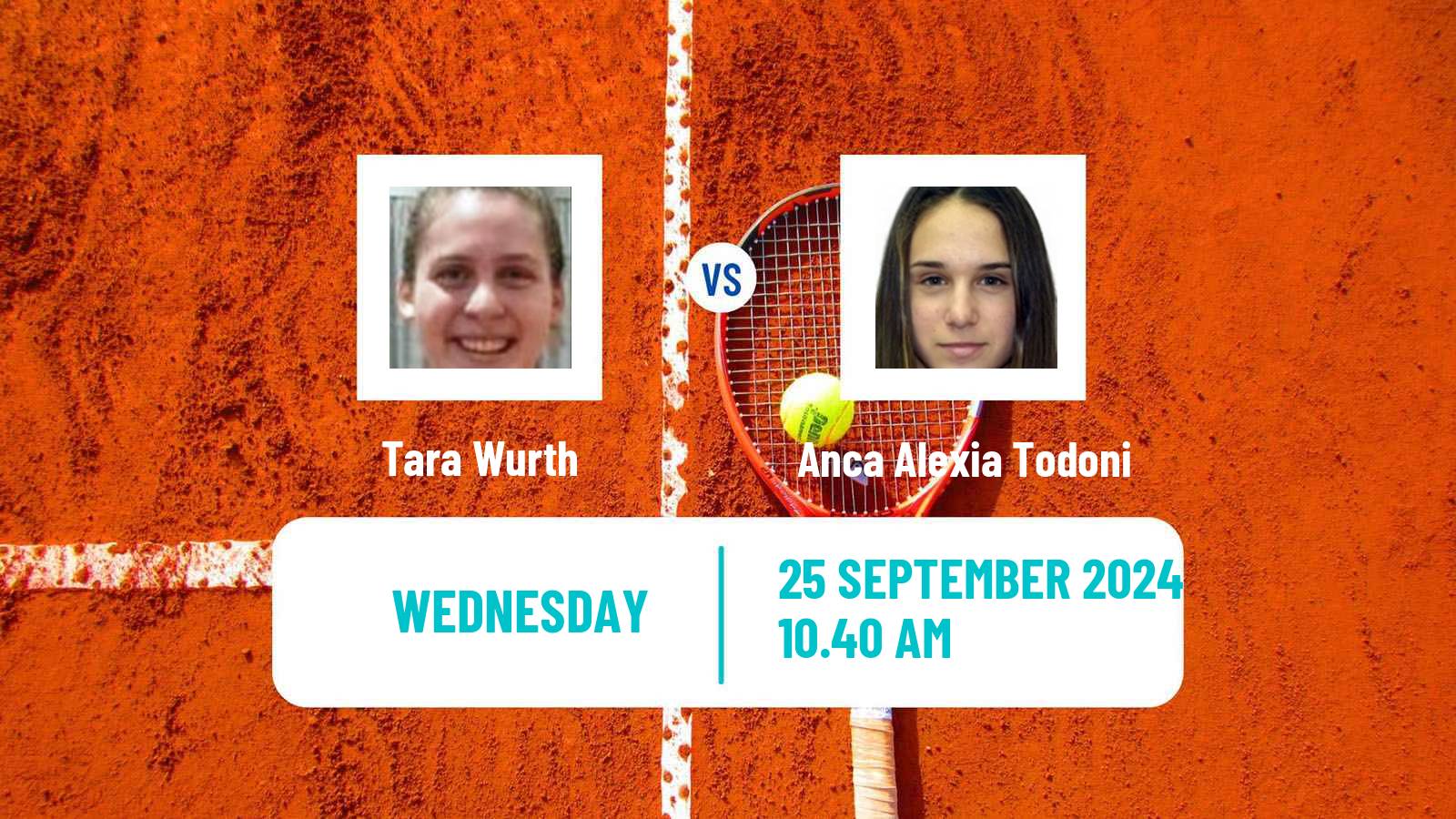 Tennis ITF W75 Kursumlijska Banja 2 Women Tara Wurth - Anca Alexia Todoni