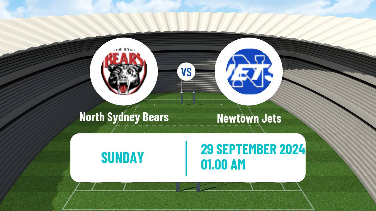 Rugby league Australian NSW Cup North Sydney Bears - Newtown Jets