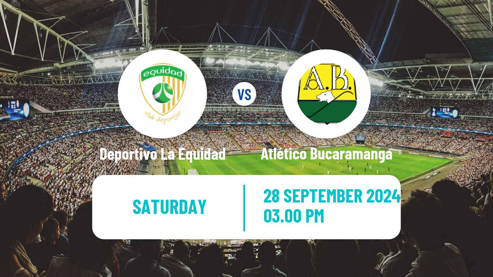 Soccer Colombian Primera A Deportivo La Equidad - Atlético Bucaramanga