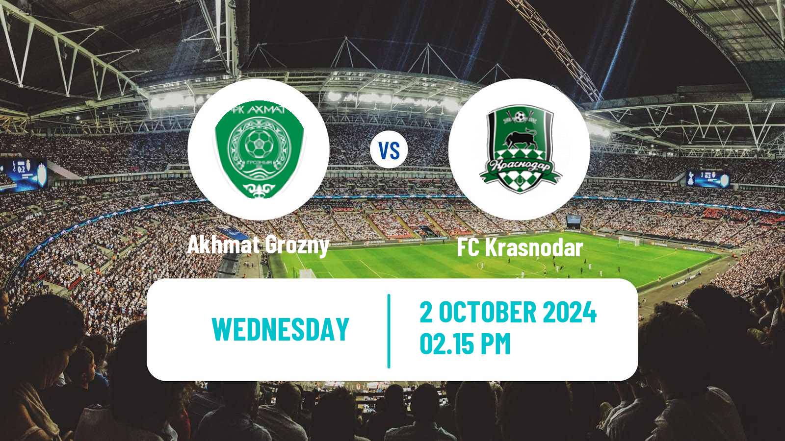 Soccer Russian Cup Akhmat Grozny - Krasnodar