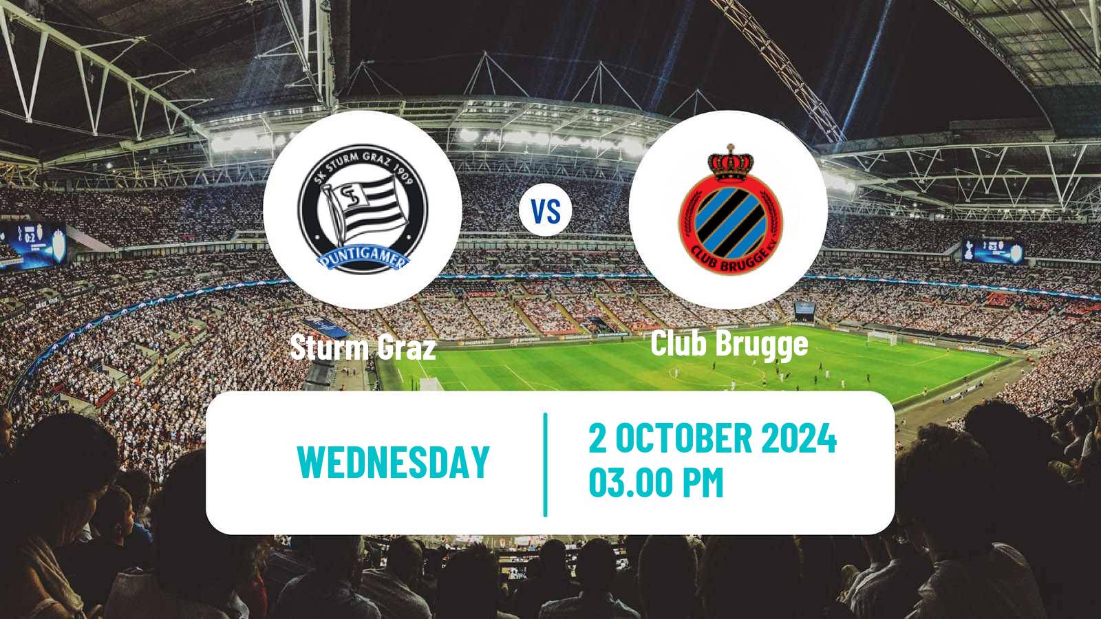 Soccer UEFA Champions League Sturm Graz - Club Brugge