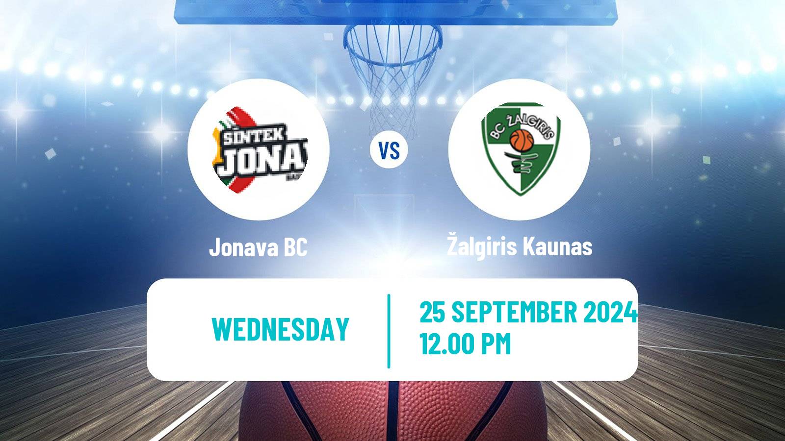 Basketball Lietuvos Krepsinio Lyga Jonava - Žalgiris Kaunas